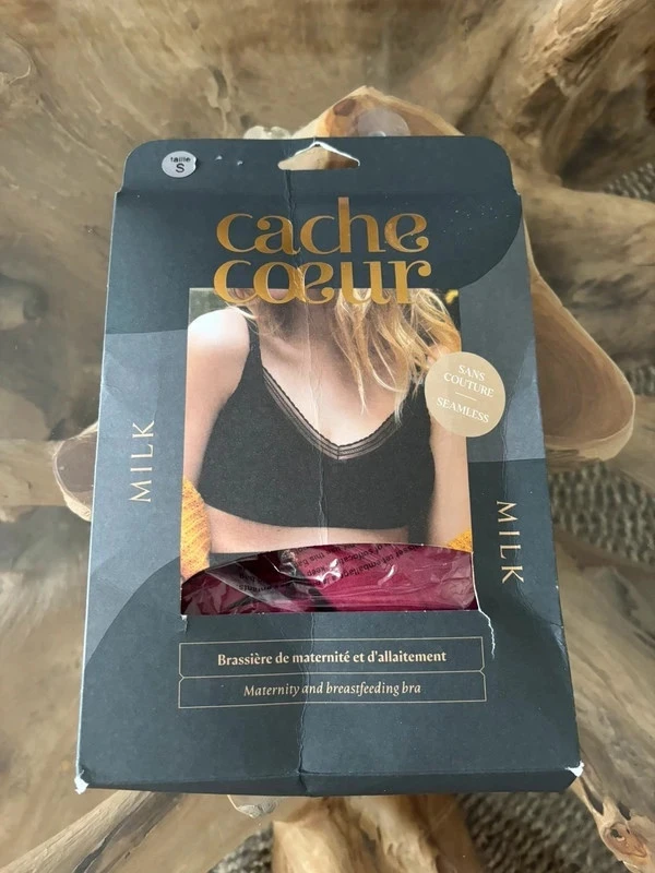 Cache Coeur maternity and nursing bra, burgundy, size S – photo 9